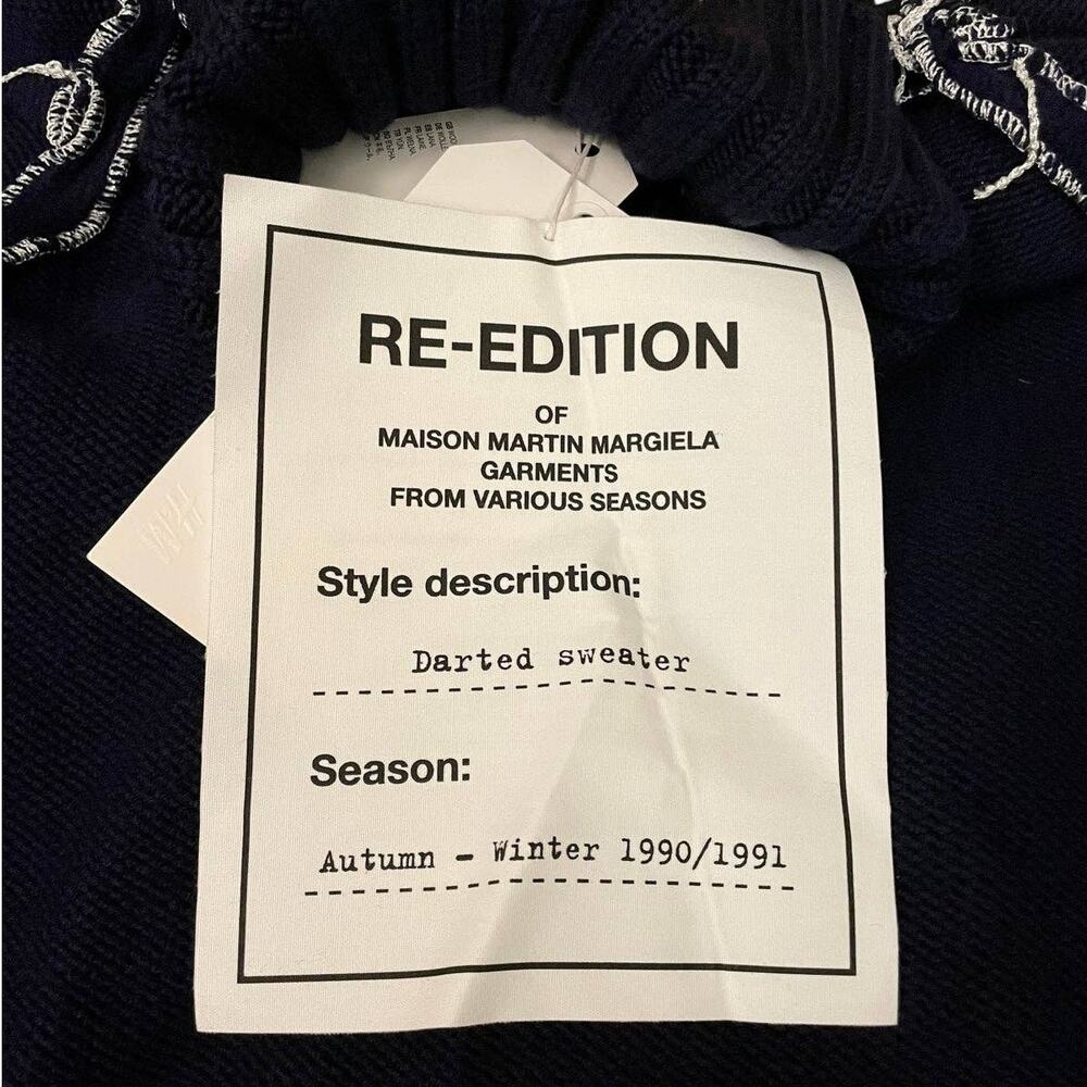 NWT!! Maison Martin Margiela H&M Navy Merino Wool Darted Sweater Dress Size Sz S - Picture 10 of 12